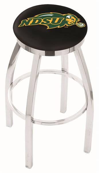  North Dakota State 25" Swivel Counter Stool with Chrome Finish  