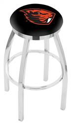  Oregon State 25" Swivel Counter Stool with Chrome Finish  