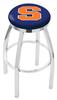  Syracuse 25" Swivel Counter Stool with Chrome Finish  