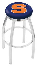  Syracuse 25" Swivel Counter Stool with Chrome Finish  