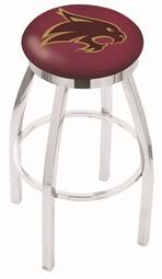  Texas State 25" Swivel Counter Stool with Chrome Finish  