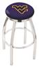  West Virginia 25" Swivel Counter Stool with Chrome Finish  