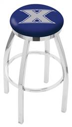  Xavier 25" Swivel Counter Stool with Chrome Finish  