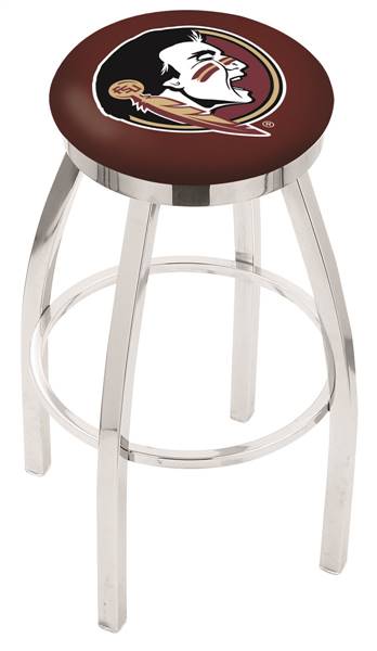  Florida State (Head) 30" Swivel Bar Stool with Chrome Finish  