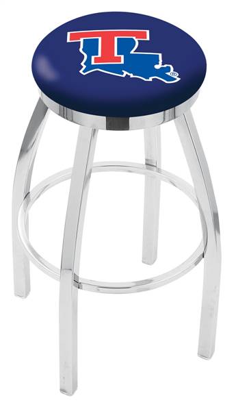  Louisiana Tech 30" Swivel Bar Stool with Chrome Finish  