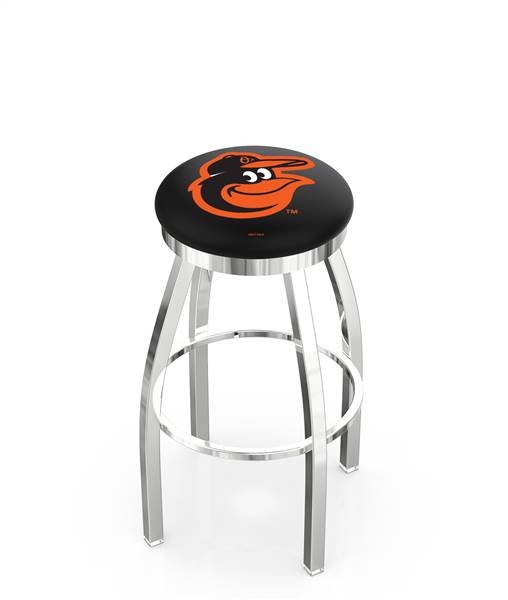  Baltimore Orioles 30" Swivel Bar Stool with Chrome Finish  