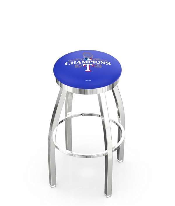 L8C2C Texas Rangers - 2023 World Series Champions  Swivel Bar Stool 30 inch 
