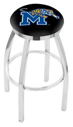  Memphis 30" Swivel Bar Stool with Chrome Finish  