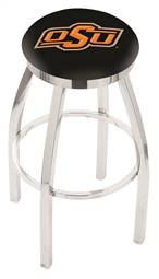  Oklahoma State 30" Swivel Bar Stool with Chrome Finish  