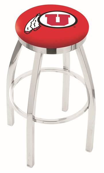  Utah 30" Swivel Bar Stool with Chrome Finish  