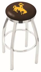  Wyoming 30" Swivel Bar Stool with Chrome Finish  