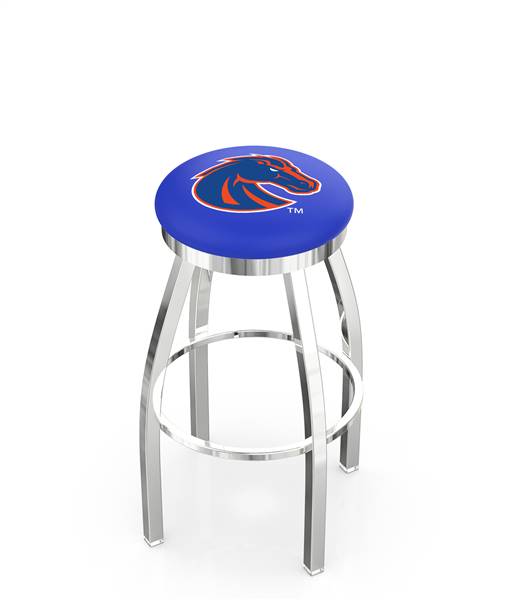  Boise State 36" Swivel Bar Stool with Chrome Finish  