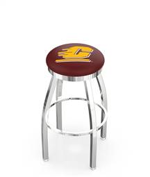  Central Michigan 36" Swivel Bar Stool with Chrome Finish  