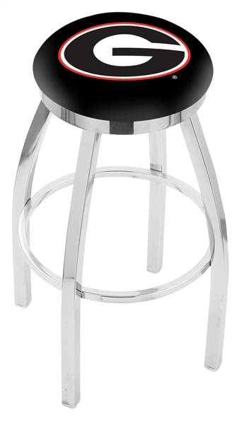  Georgia "G" 36" Swivel Bar Stool with Chrome Finish  