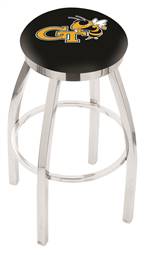  Georgia Tech 36" Swivel Bar Stool with Chrome Finish  