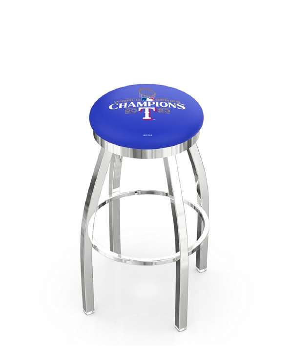 L8C2C Texas Rangers - 2023 World Series Champions  Swivel Bar Stool 36 inch