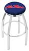  Ole' Miss 36" Swivel Bar Stool with Chrome Finish  