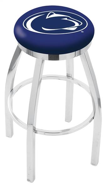  L8C2C Penn State 36" Swivel Bar Stool with Chrome Finish  