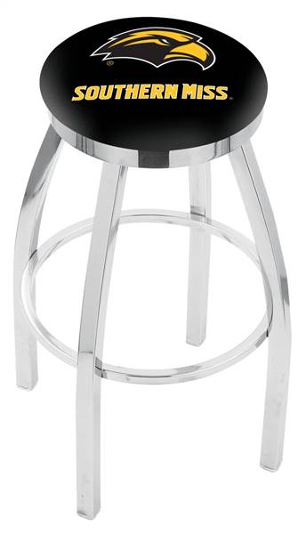  Southern Miss 36" Swivel Bar Stool with Chrome Finish  