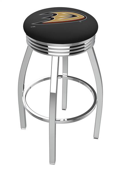 Anaheim Ducks 25" Swivel Counter Stool with Chrome Finish  