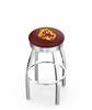  Arizona State Swivel Bar Stool with 2.5" Ribbed Accent Ring and Sparky Logo by the Holland Bar Stool Company   