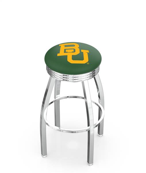 Baylor 25" Swivel Counter Stool with Chrome Finish  