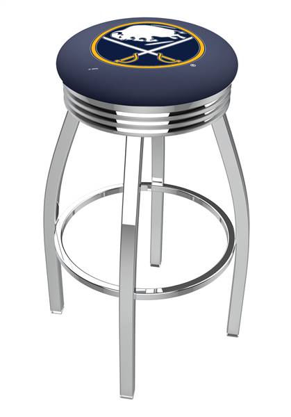  Buffalo Sabres 25" Swivel Counter Stool with Chrome Finish  