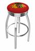  Chicago Blackhawks 25" Swivel Counter Stool with Chrome Finish  