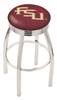  Florida State (Script) 25" Swivel Counter Stool with Chrome Finish  