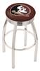  Florida State (Head) 25" Swivel Counter Stool with Chrome Finish  