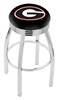  Georgia "G" 25" Swivel Counter Stool with Chrome Finish  