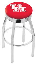  Houston 25" Swivel Counter Stool with Chrome Finish  