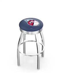  Cleveland Guardians 25" Swivel Counter Stool with Chrome Finish  
