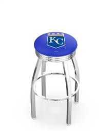 Kansas City Royals 25" Swivel Counter Stool with Chrome Finish  