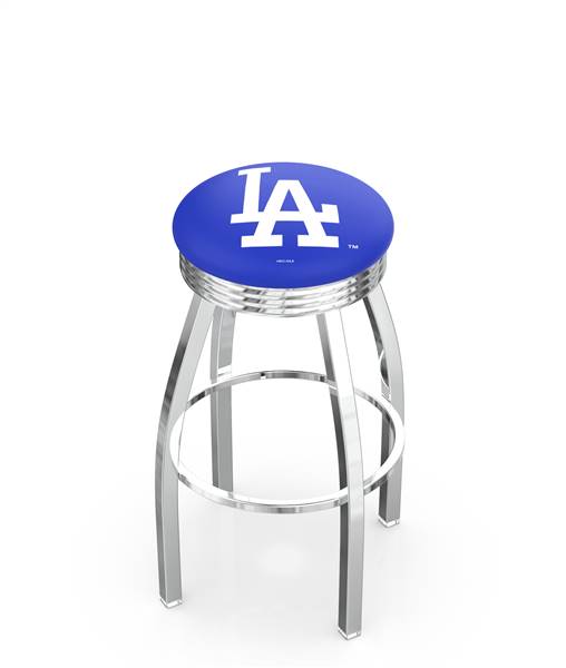  Los Angeles Dodgers 25" Swivel Counter Stool with Chrome Finish  