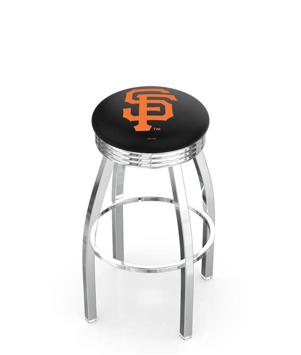  San Francisco Giants 25" Swivel Counter Stool with Chrome Finish  