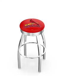  St. Louis Cardinals 25" Swivel Counter Stool with Chrome Finish  