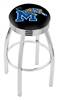  Memphis 25" Swivel Counter Stool with Chrome Finish  