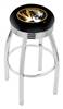  Missouri 25" Swivel Counter Stool with Chrome Finish  