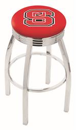  North Carolina State 25" Swivel Counter Stool with Chrome Finish  