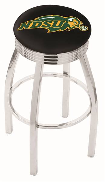  North Dakota State 25" Swivel Counter Stool with Chrome Finish  