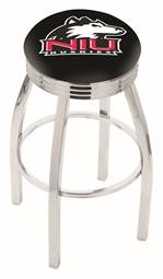  Northern Illinois 25" Swivel Counter Stool with Chrome Finish  