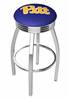  Pitt 25" Swivel Counter Stool with Chrome Finish  