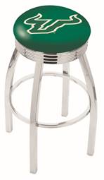  South Florida 25" Swivel Counter Stool with Chrome Finish  