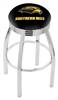  Southern Miss 25" Swivel Counter Stool with Chrome Finish  