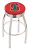  Stanford 25" Swivel Counter Stool with Chrome Finish  