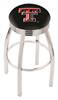  Texas Tech 25" Swivel Counter Stool with Chrome Finish  