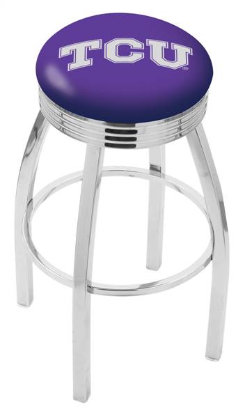  TCU 25" Swivel Counter Stool with Chrome Finish  