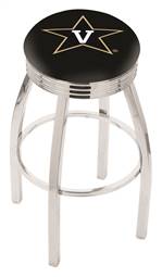  Vanderbilt 25" Swivel Counter Stool with Chrome Finish  