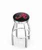  Alabama 30" Swivel Bar Stool with Chrome Finish  